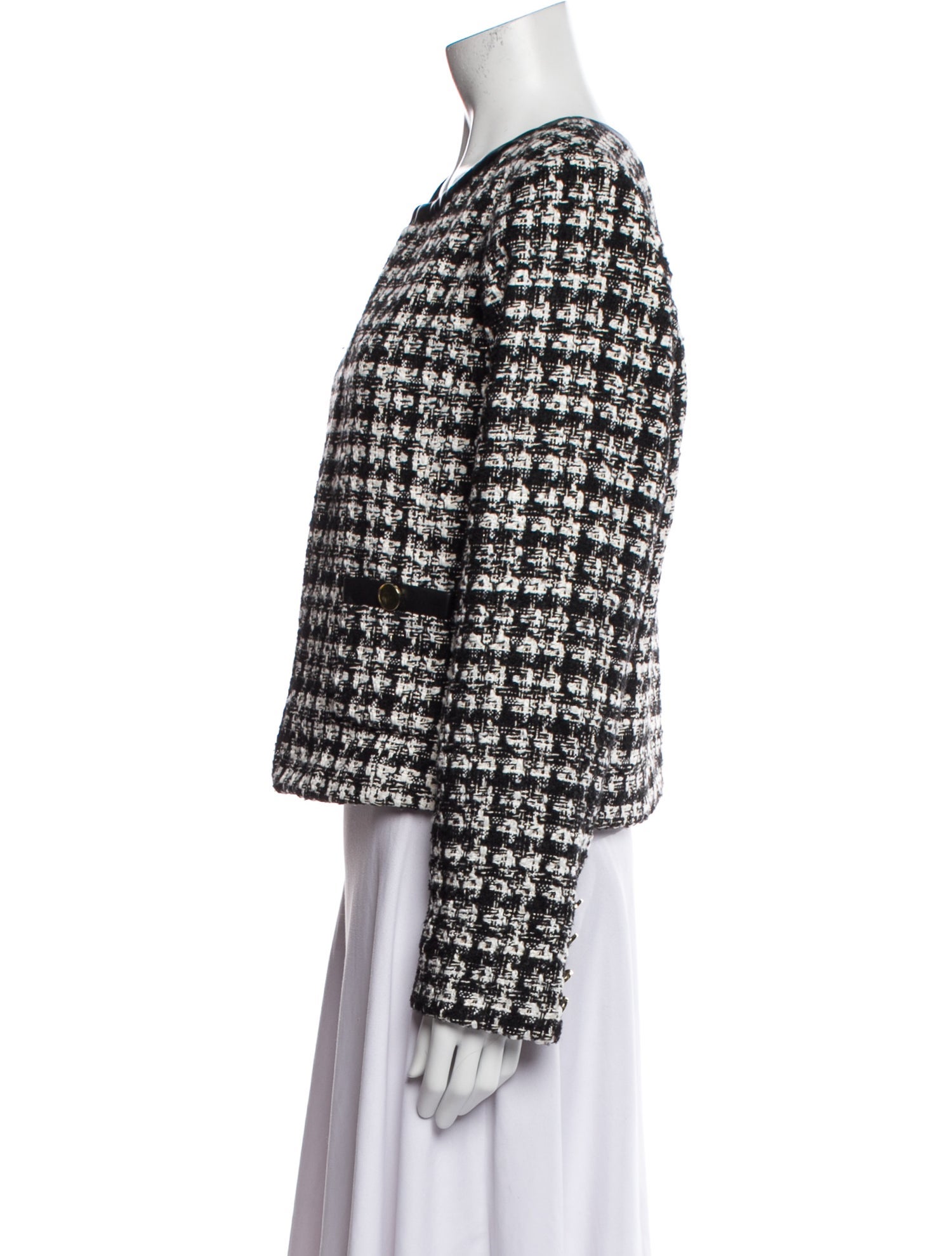 Alice + Olivia Tweed Pattern Evening Jacket