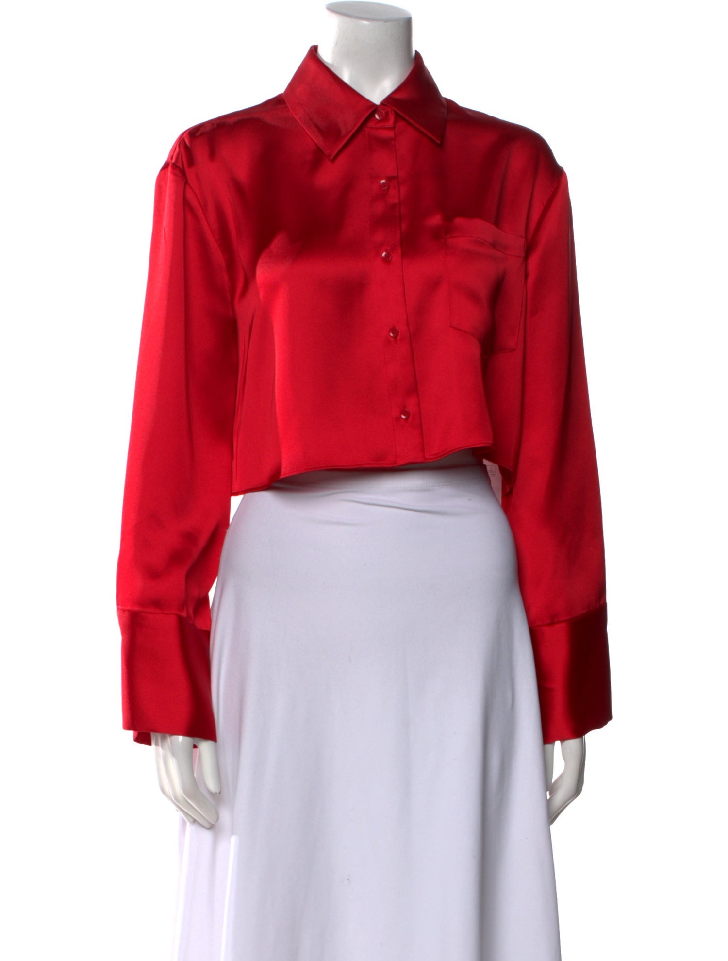 Alice + Olivia Long Sleeve Crop Top