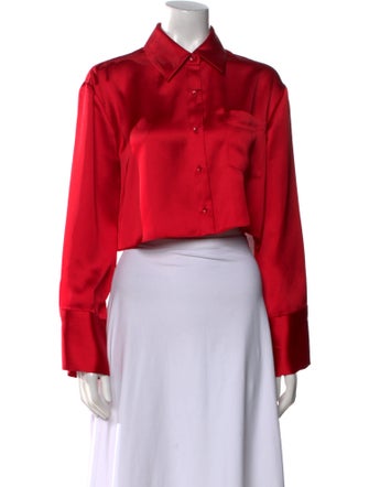 Alice + Olivia Long Sleeve Crop Top