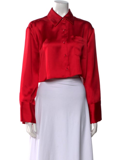 Alice + Olivia Long Sleeve Crop Top