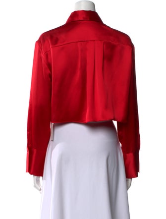 Alice + Olivia Long Sleeve Crop Top