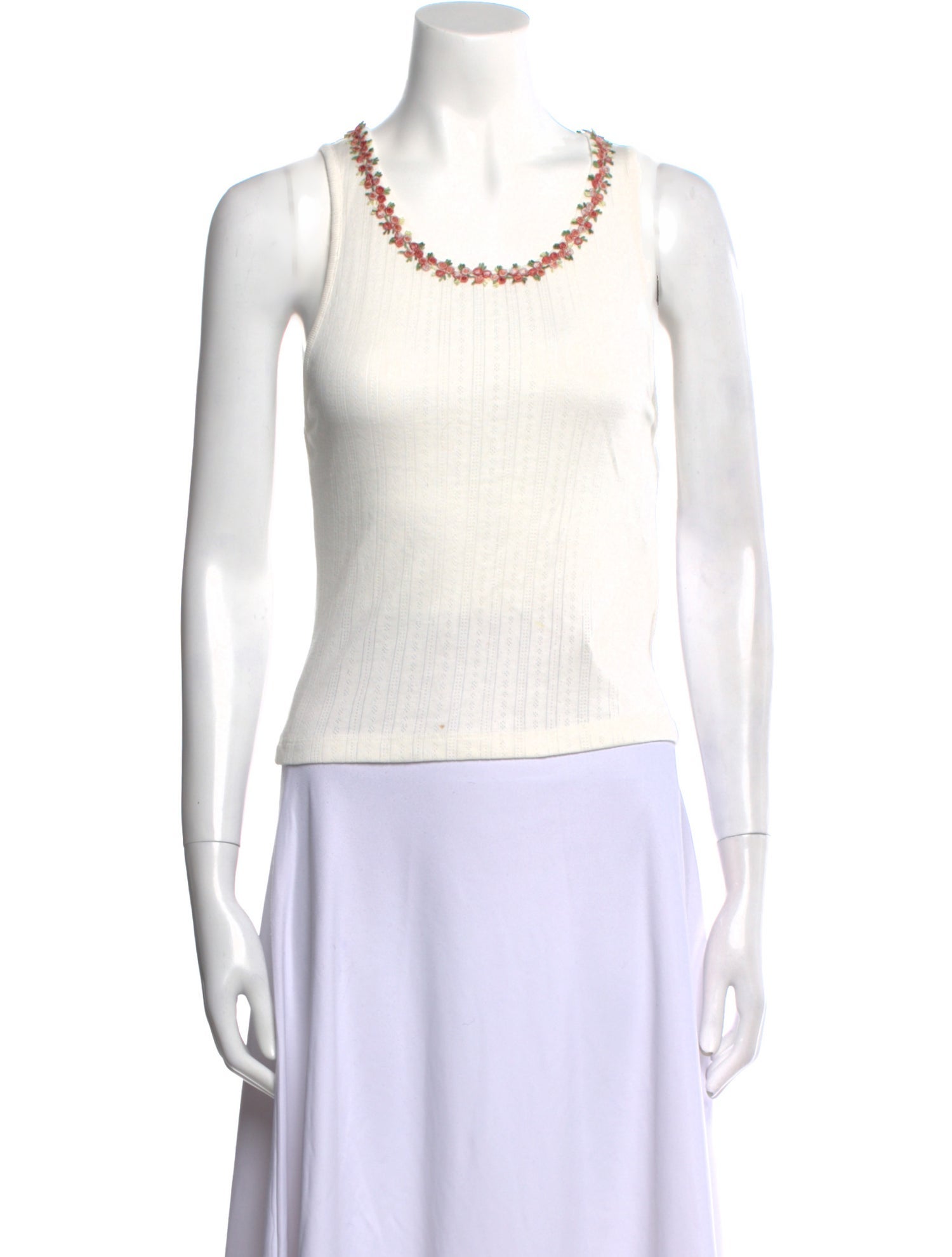 Alice + Olivia Scoop Neck Sleeveless Top