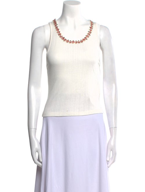 Alice + Olivia Scoop Neck Sleeveless Top