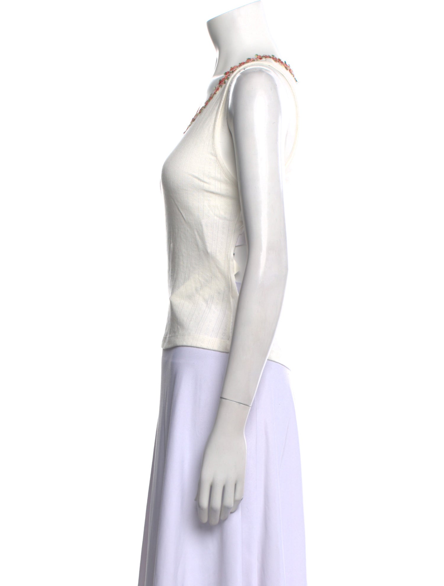 Alice + Olivia Scoop Neck Sleeveless Top