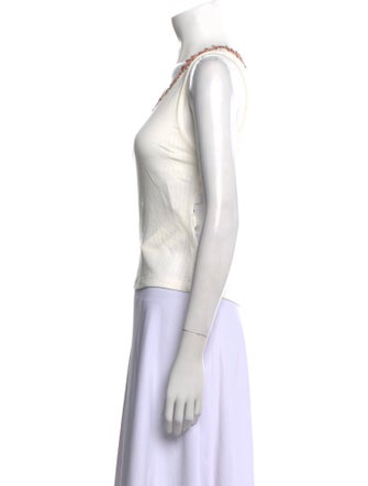 Alice + Olivia Scoop Neck Sleeveless Top