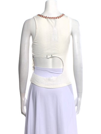 Alice + Olivia Scoop Neck Sleeveless Top