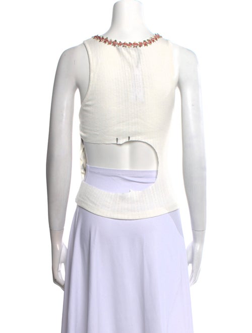 Alice + Olivia Scoop Neck Sleeveless Top