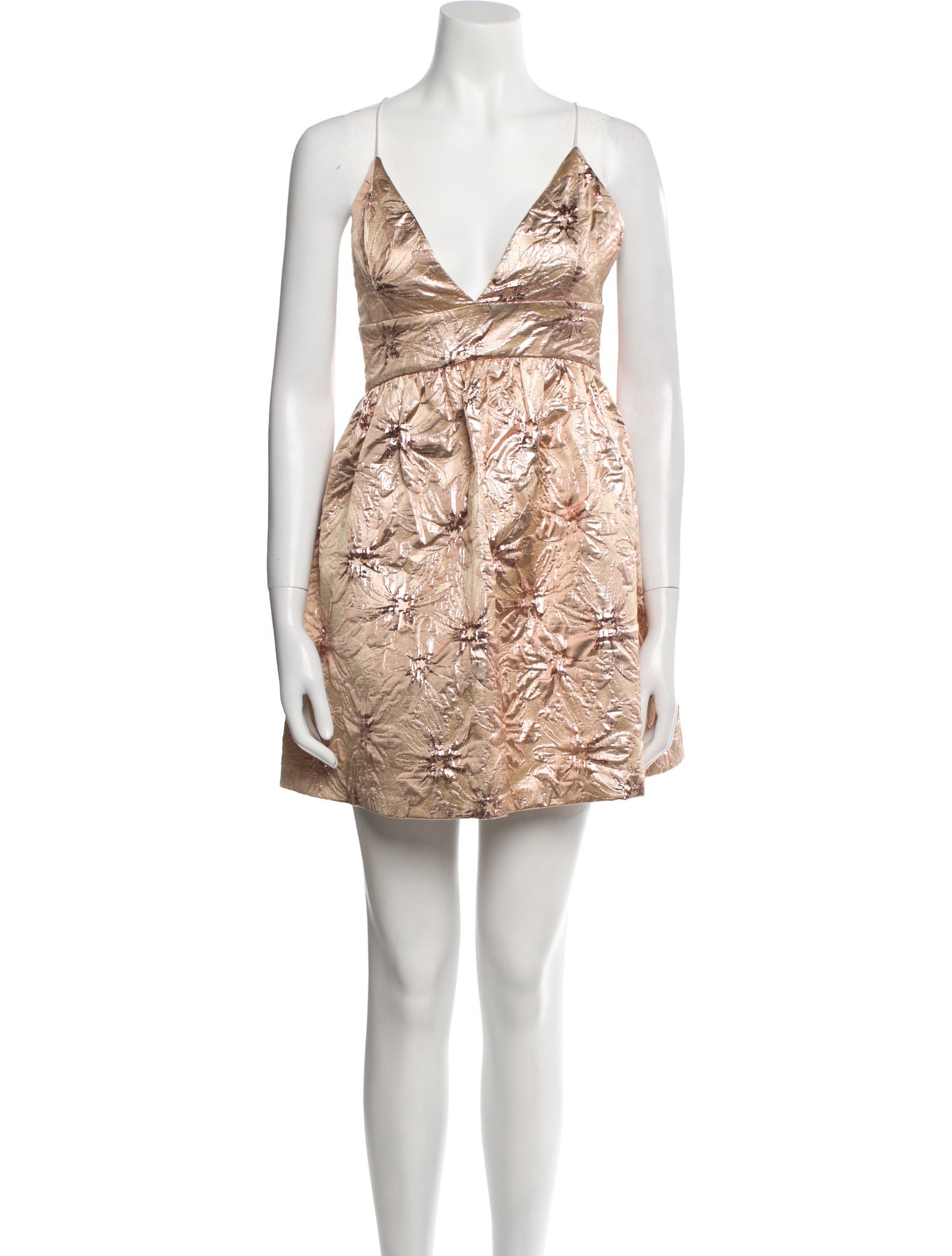 Alice + Olivia V-Neck Mini Dress