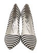 Alice + Olivia Canvas Striped Pumps