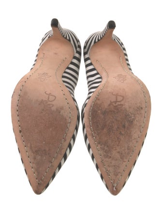 Alice + Olivia Canvas Striped Pumps