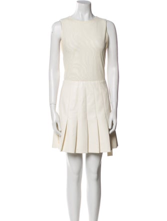 Alice + Olivia Bateau Neckline Mini Dress