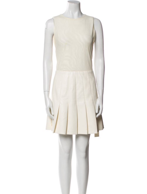 Alice + Olivia Bateau Neckline Mini Dress