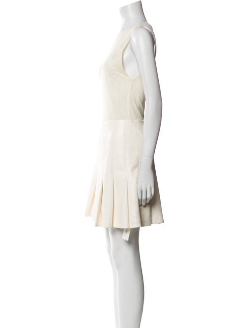 Alice + Olivia Bateau Neckline Mini Dress