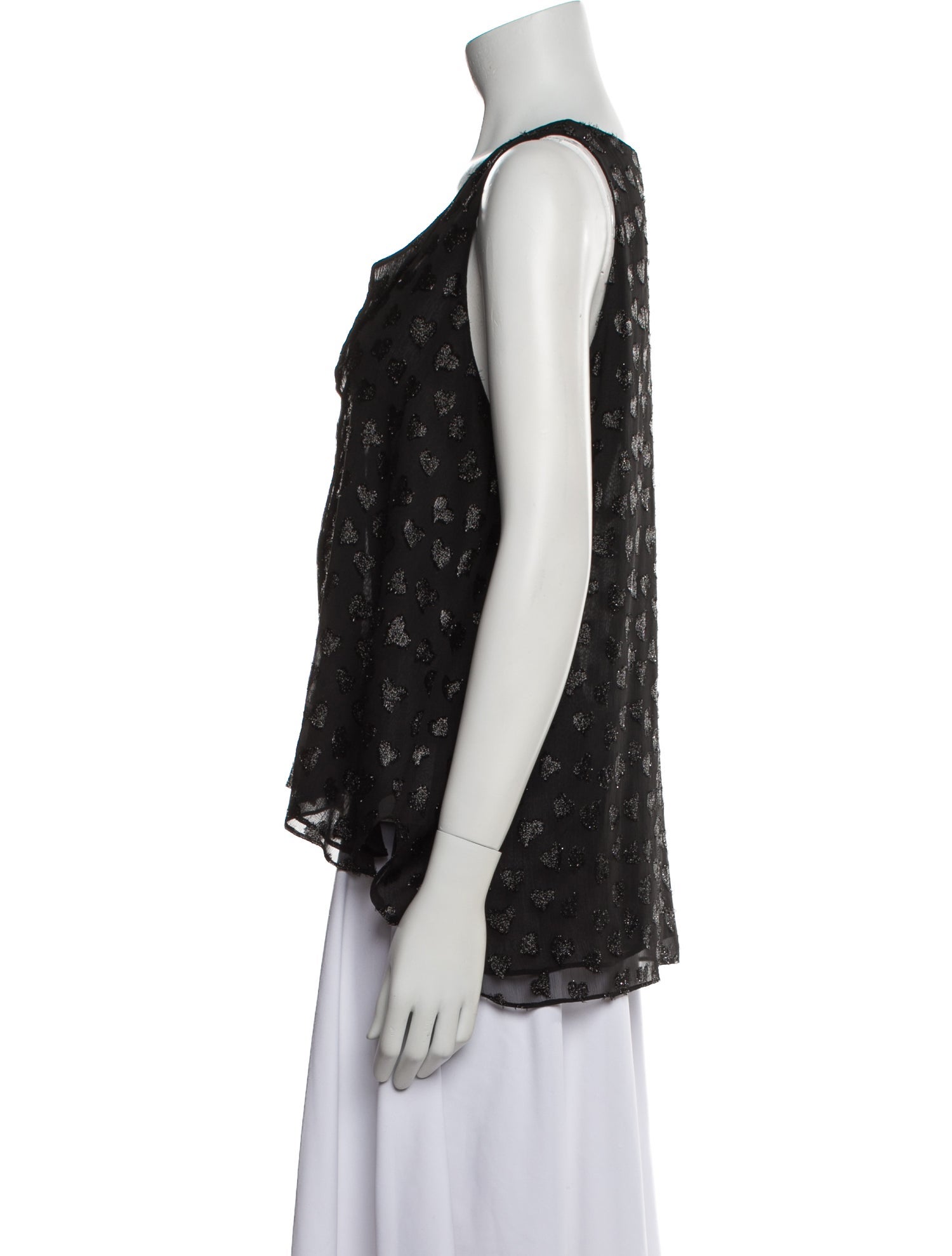 Alice + Olivia Printed V-Neck Top