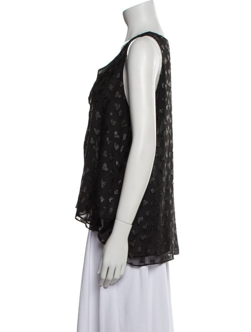 Alice + Olivia Printed V-Neck Top