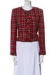 Alice + Olivia Plaid Print Evening Jacket
