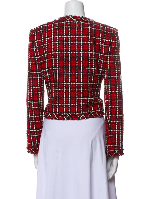 Alice + Olivia Plaid Print Evening Jacket
