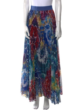 Alice + Olivia Printed Long Skirt