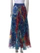 Alice + Olivia Printed Long Skirt