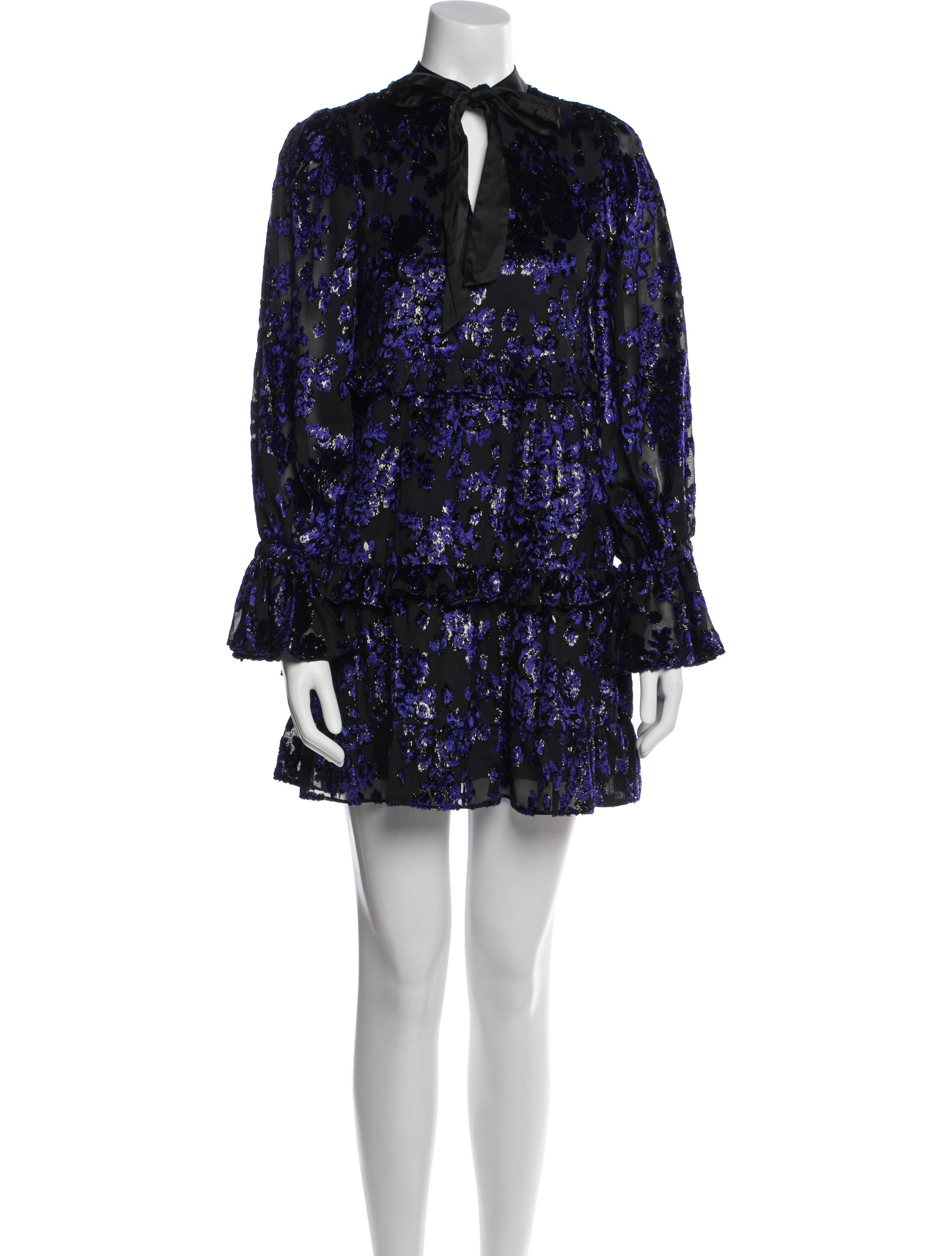 Alice + Olivia Floral Print Mini Dress