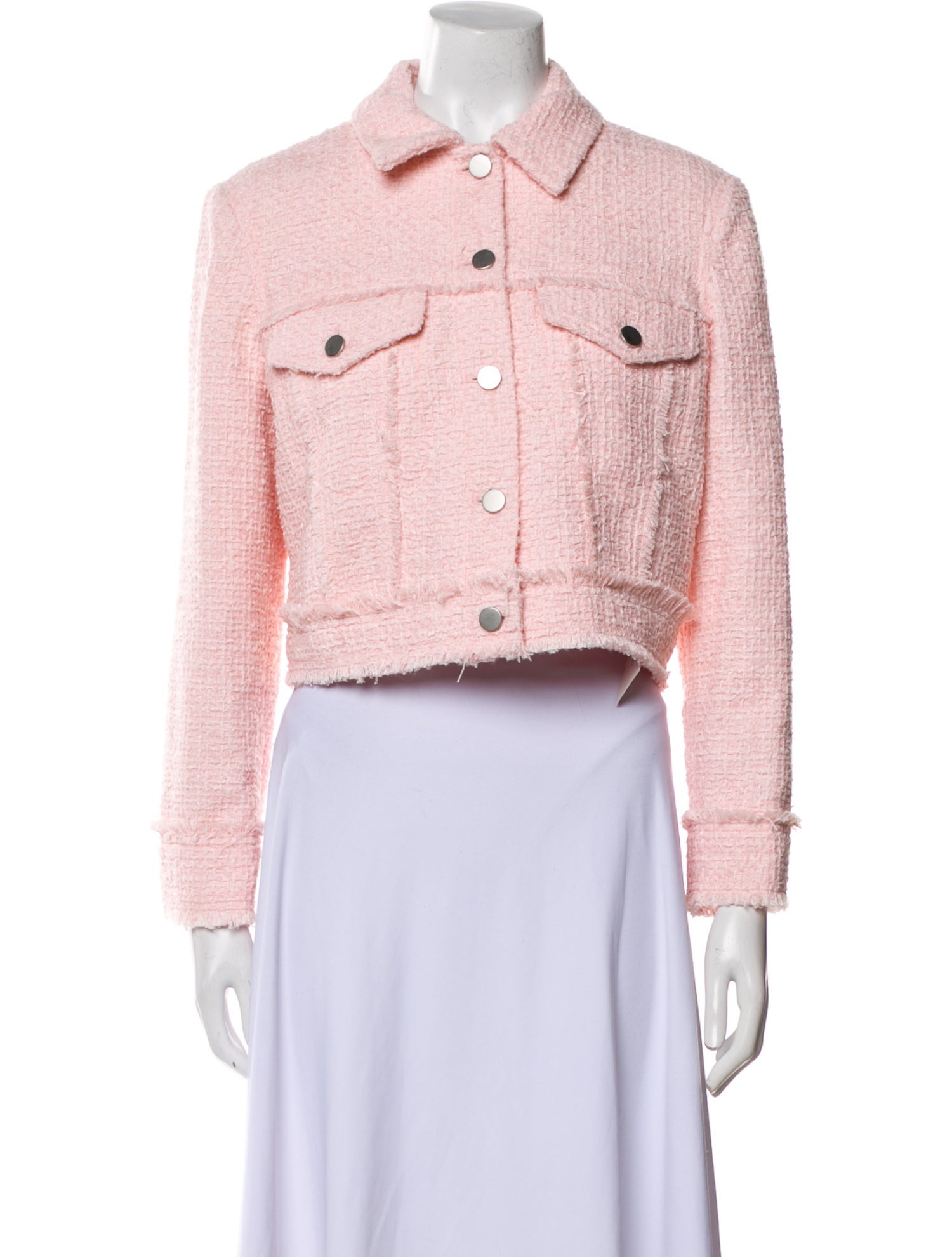 Alice + Olivia Tweed Pattern Denim Jacket w/ Tags