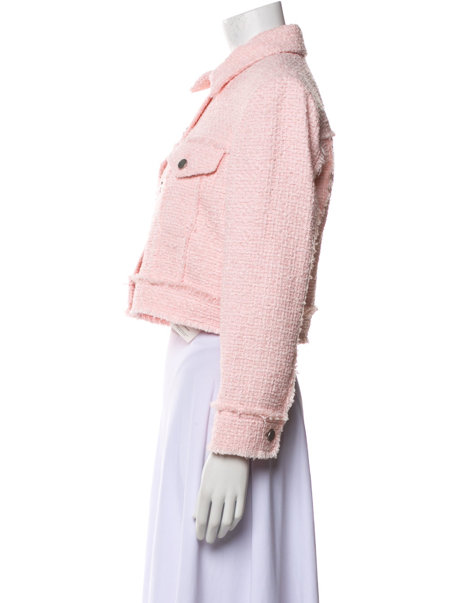 Alice + Olivia Tweed Pattern Denim Jacket w/ Tags