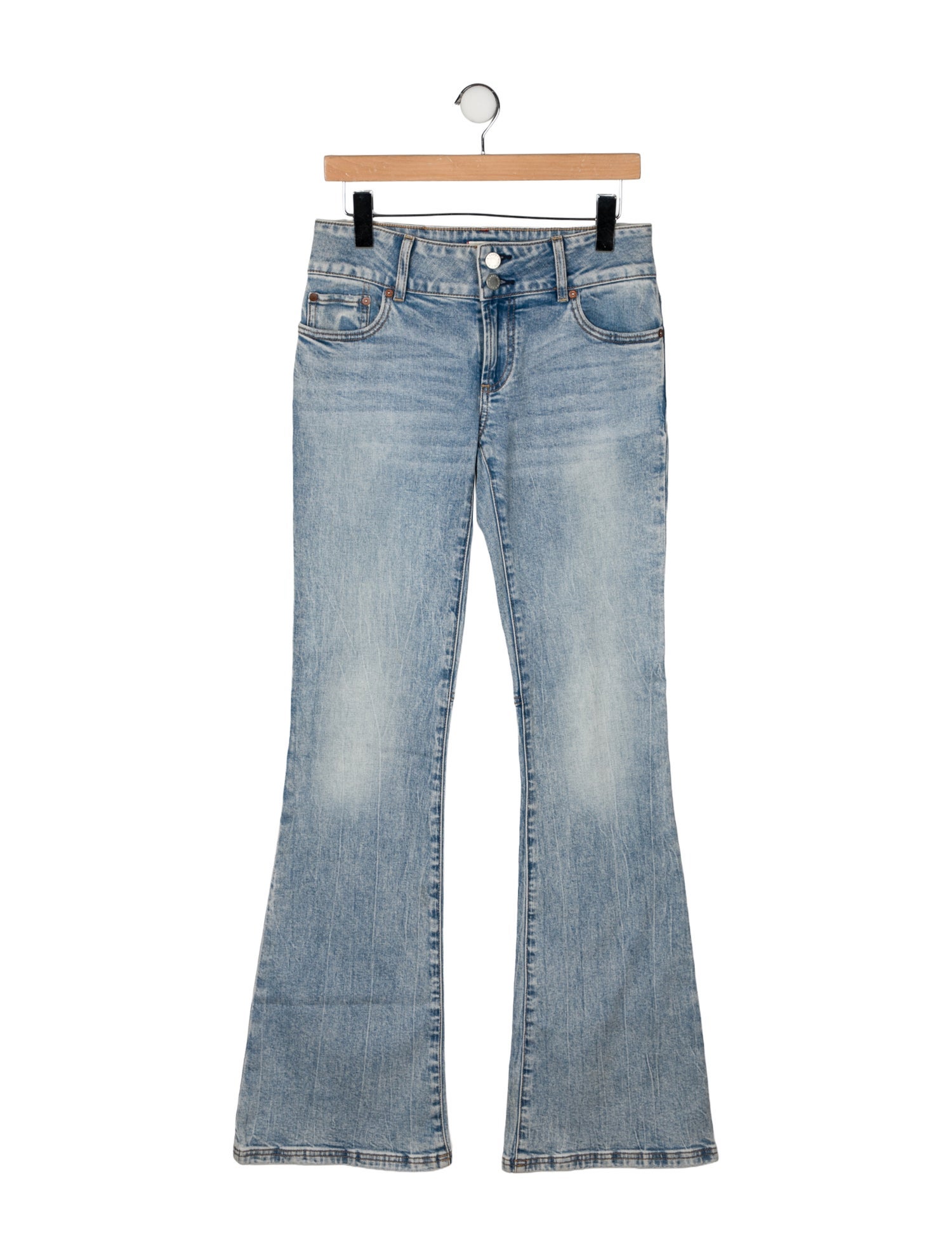 Alice + Olivia Mid-Rise Wide Leg Jeans