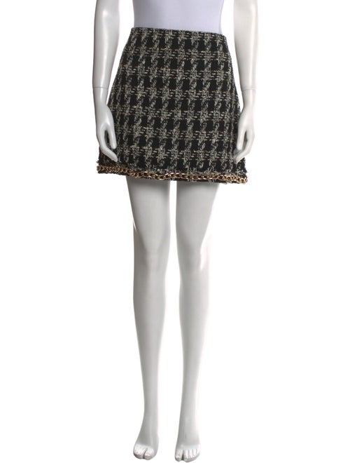 Alice + Olivia Houndstooth Print Mini Skirt