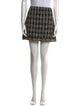 Alice + Olivia Houndstooth Print Mini Skirt