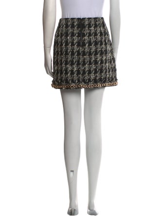 Alice + Olivia Houndstooth Print Mini Skirt