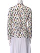 Alice + Olivia Silk Printed Button-Up Top