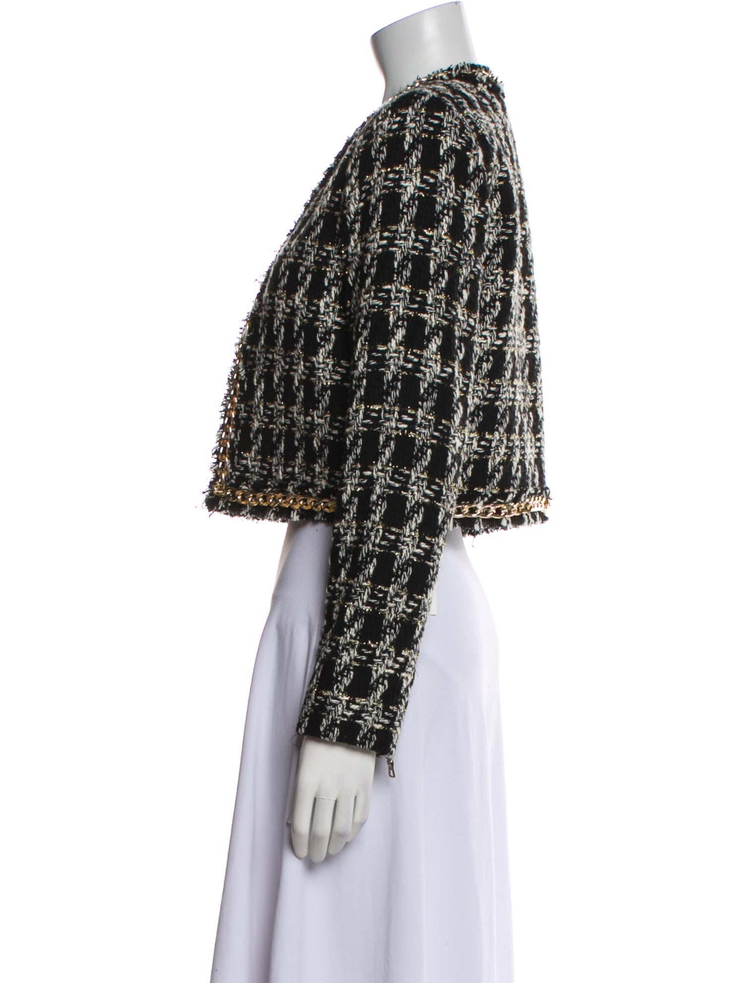 Alice + Olivia Tweed Pattern Jacket