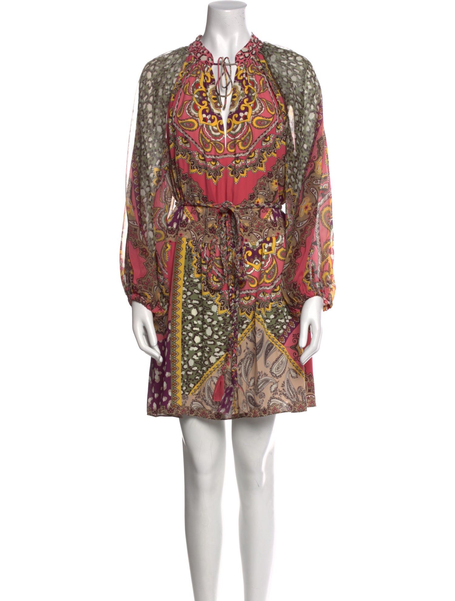 Alice + Olivia Paisley Print Mini Dress w/ Tags