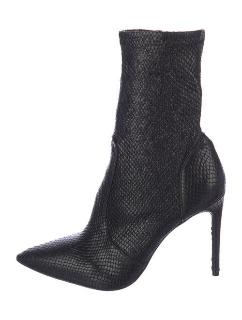 Alice + Olivia Snakeskin Sock Boots