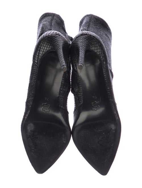 Alice + Olivia Snakeskin Sock Boots