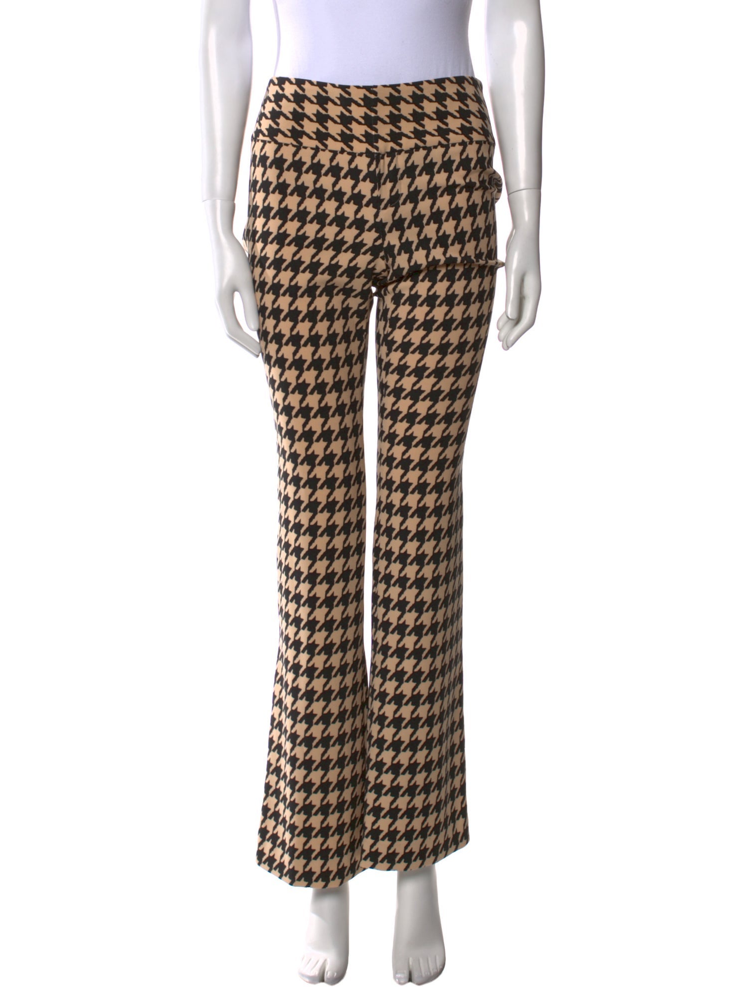 Alice + Olivia Houndstooth Print Wide Leg Pants w/ Tags