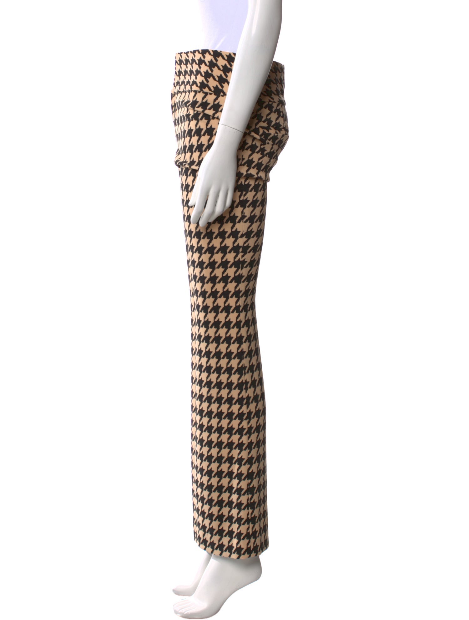 Alice + Olivia Houndstooth Print Wide Leg Pants w/ Tags