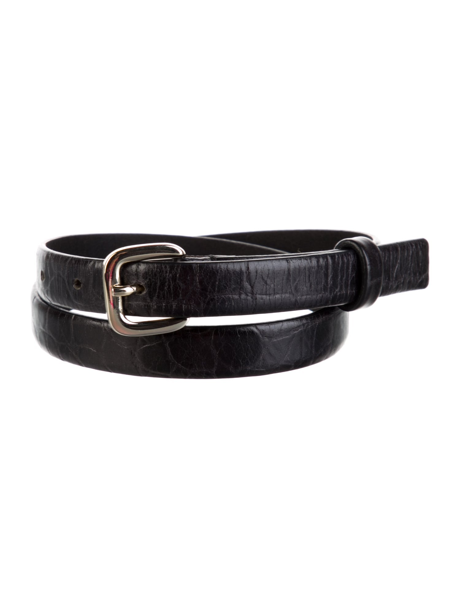 Alice + Olivia Skinny Leather Waist Belt