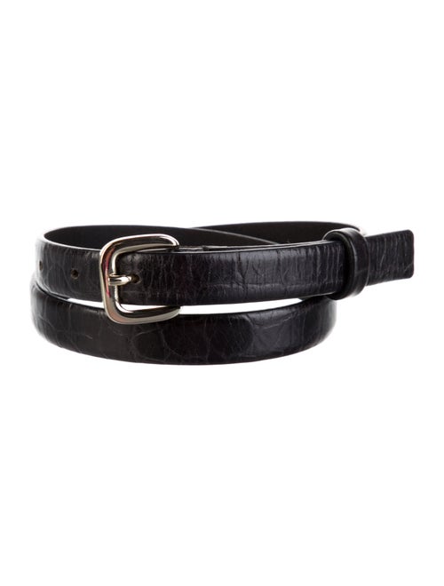 Alice + Olivia Skinny Leather Waist Belt