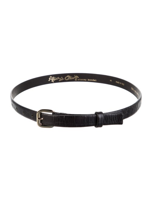 Alice + Olivia Skinny Leather Waist Belt