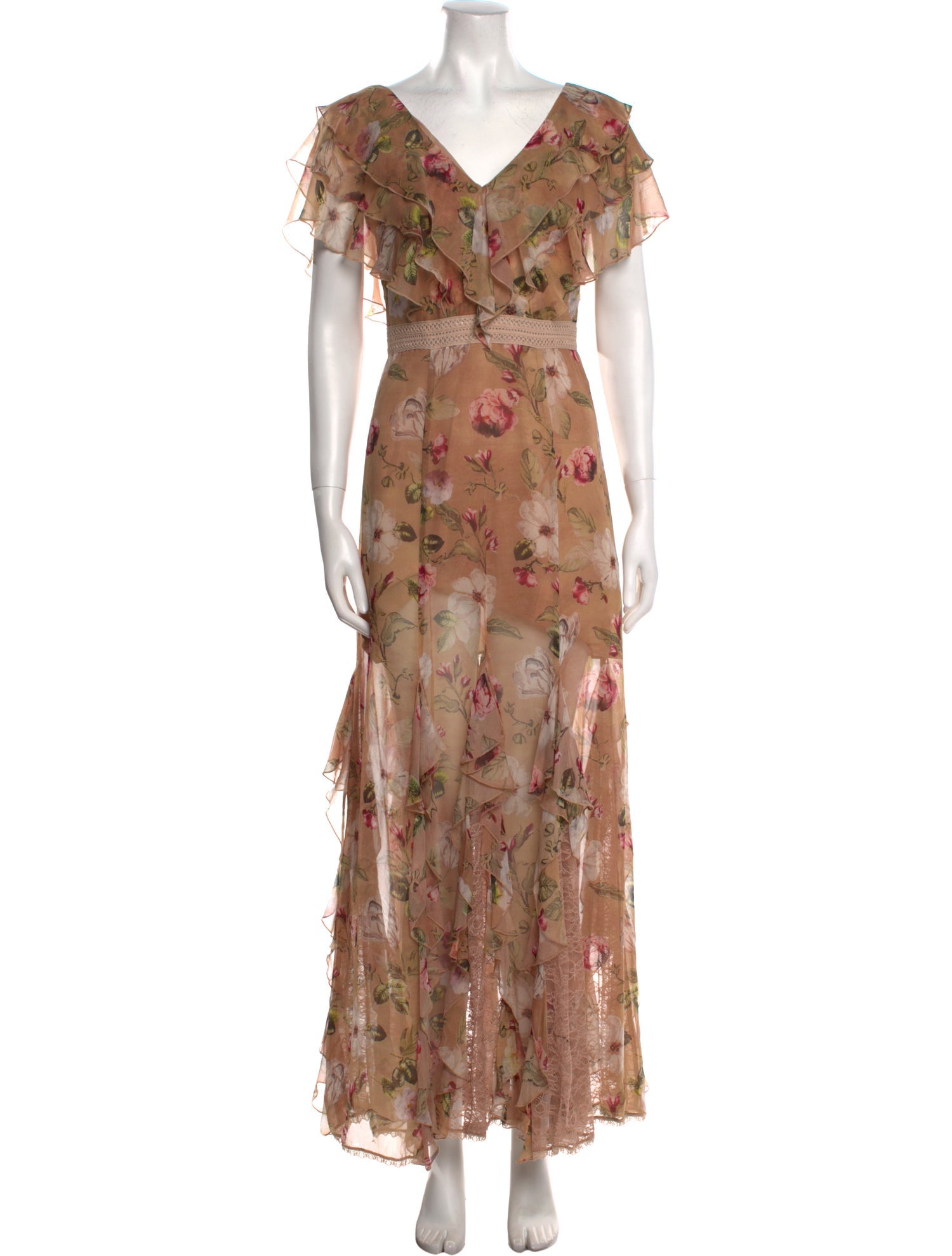 Alice + Olivia Silk Long Dress