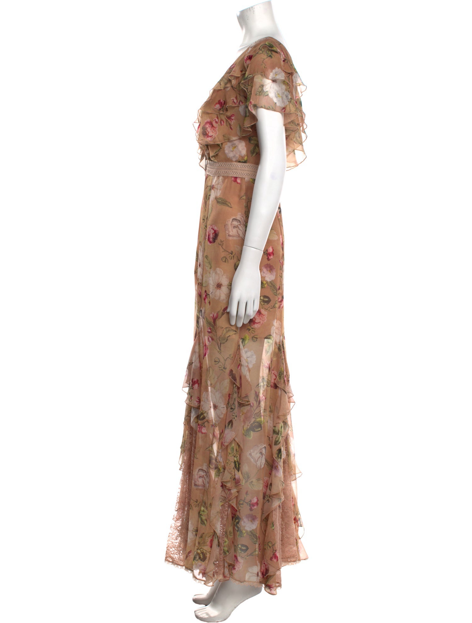 Alice + Olivia Silk Long Dress
