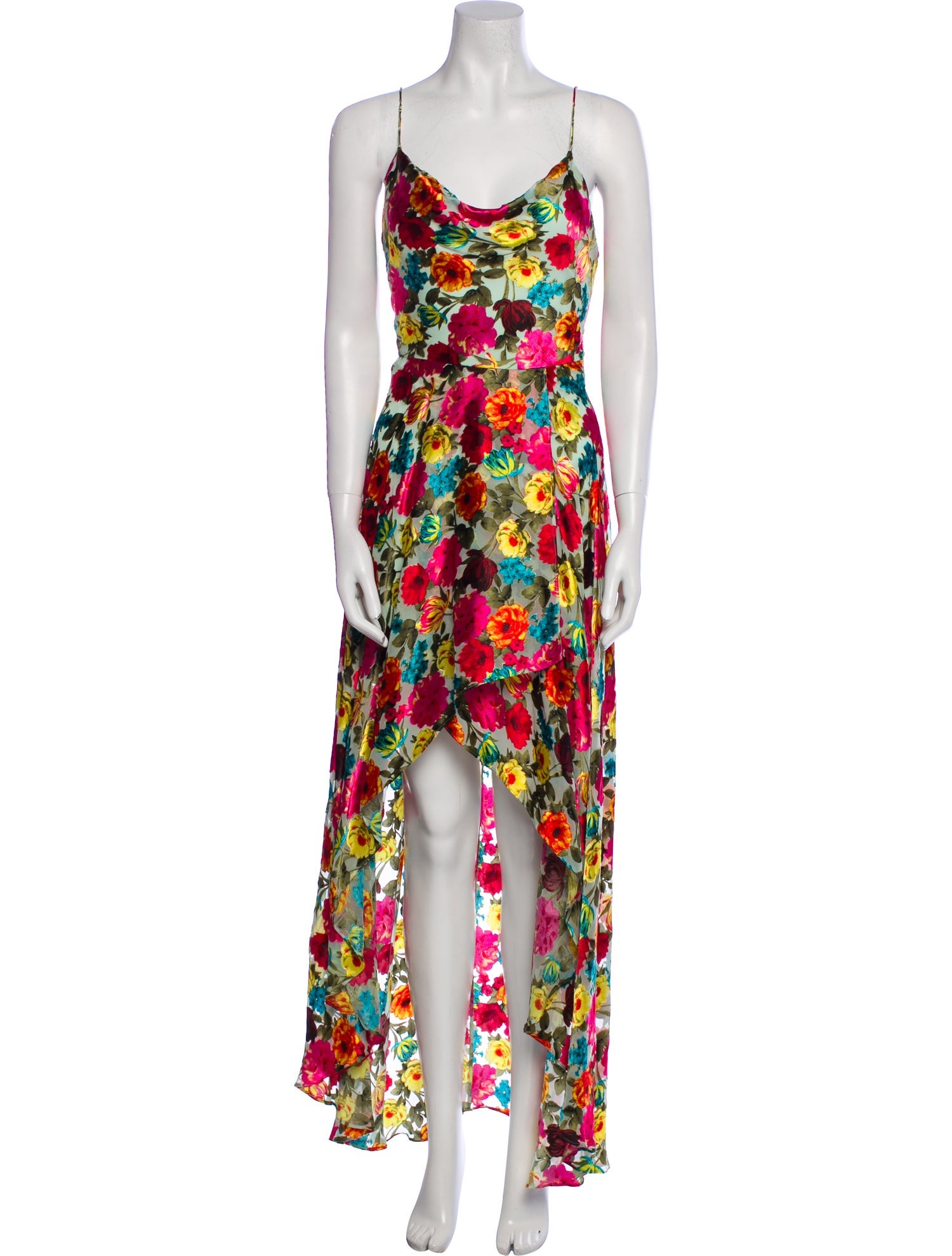 Alice + Olivia Floral Print Long Dress