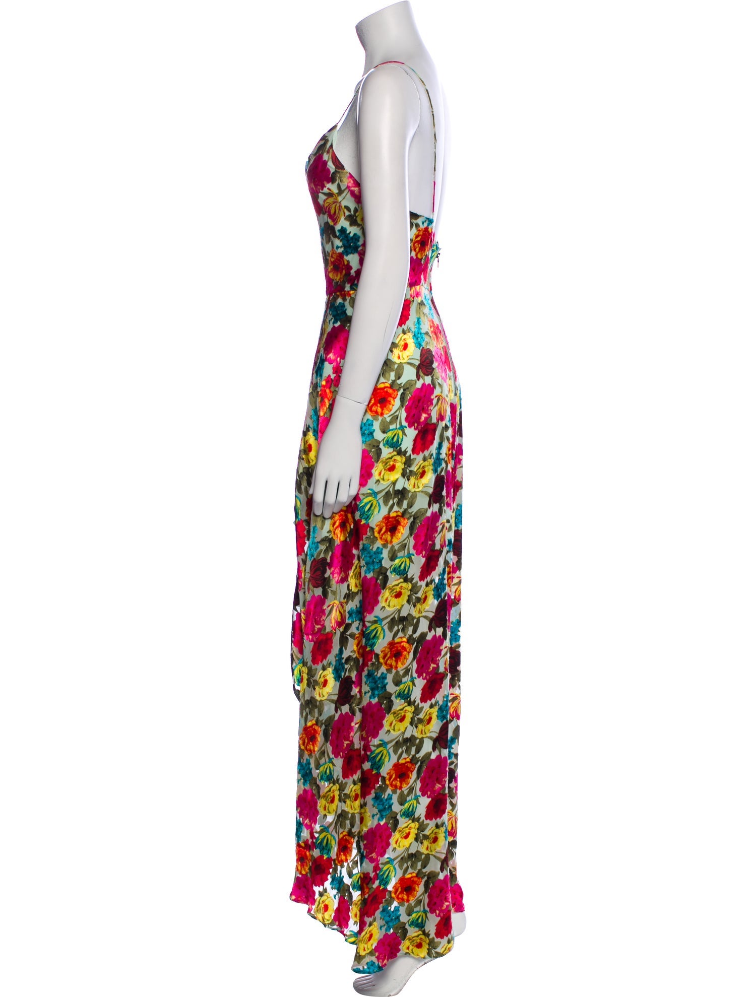 Alice + Olivia Floral Print Long Dress