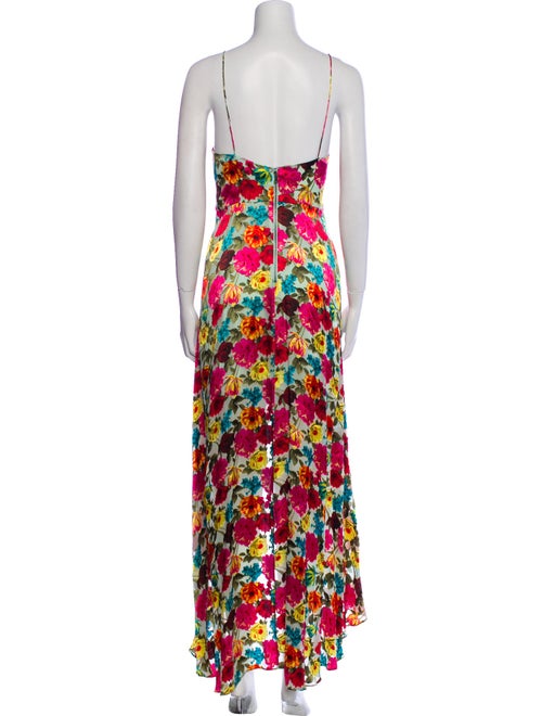 Alice + Olivia Floral Print Long Dress