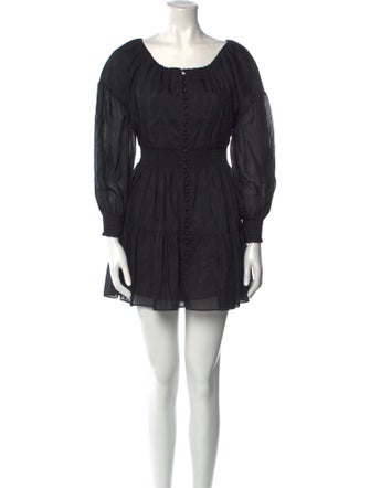 Alice + Olivia Scoop Neck Mini Dress