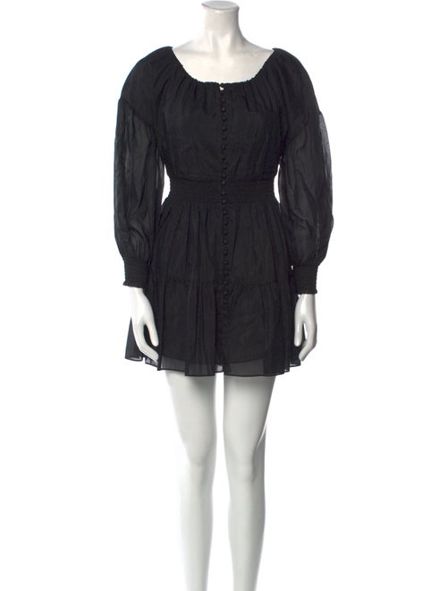 Alice + Olivia Scoop Neck Mini Dress