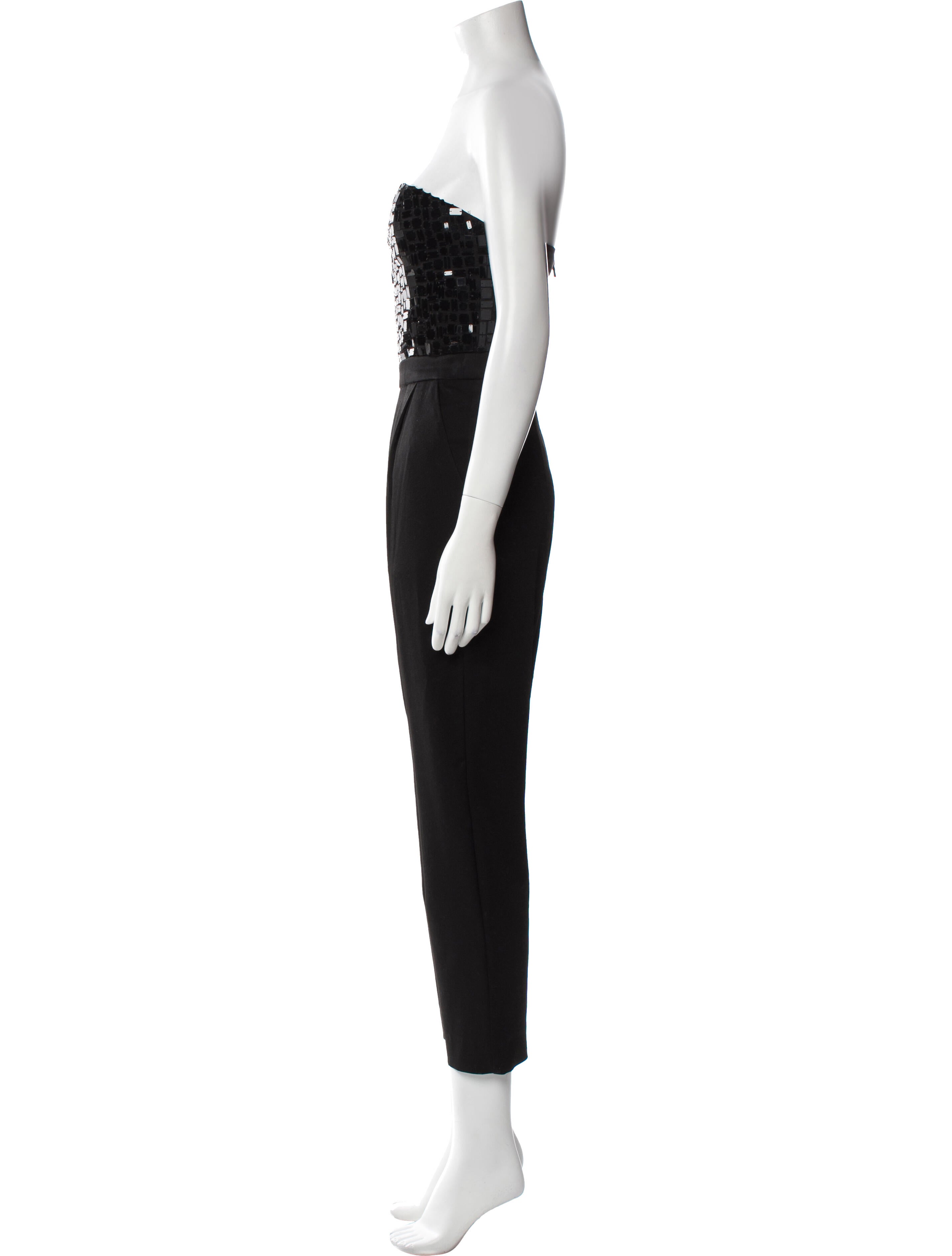 Alice + Olivia Strapless Jumpsuit