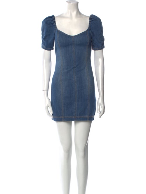 Alice + Olivia Scoop Neck Mini Dress