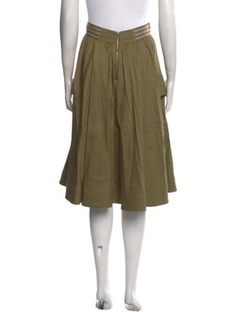 Alice + Olivia Grosgrain Trim Knee-Length Skirt